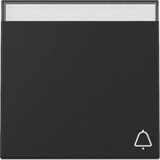 Gira - Abdeckung/Bedienelement für Installationsschalterprogramme Wippe Symb. Klingel 3673005 Schwarz m