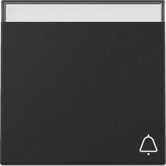 Gira - Abdeckung/Bedienelement für Installationsschalterprogramme Wippe Symb. Klingel 3673005 Schwarz m