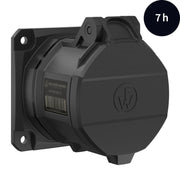Walther Werke - CEE-Anbausteckdose (IEC 60309) CEE NEO Anbaudose FW431507CC gerade 32A 5P 7h