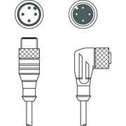 Leuze - Konfektioniertes Sensor-Aktor-Kabel Verbindungsleitung KDS U-M12-4#50130946