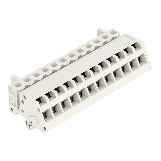 WAGO - Kabelsteckverbinder für Leiterplattensteckverbinder 1-Leiter Federleiste 721-312/008-000 CAGECLAMP 2,5mm²,lgr − 25 Stück