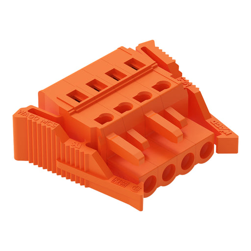 WAGO - Kabelsteckverbinder für Leiterplattensteckverbinder 1-Leiter-Federleiste 231-304/037-000 CAGECLAMP,2,5mm²,or − 50 Stück