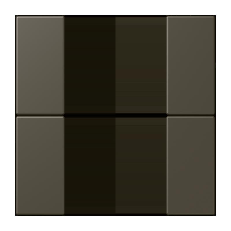 Jung - Abdeckung/Bedienelement für Installationsschalterprogramme Tastensatz 2fach LC 502 TSA 241 ombre naturelle 31
