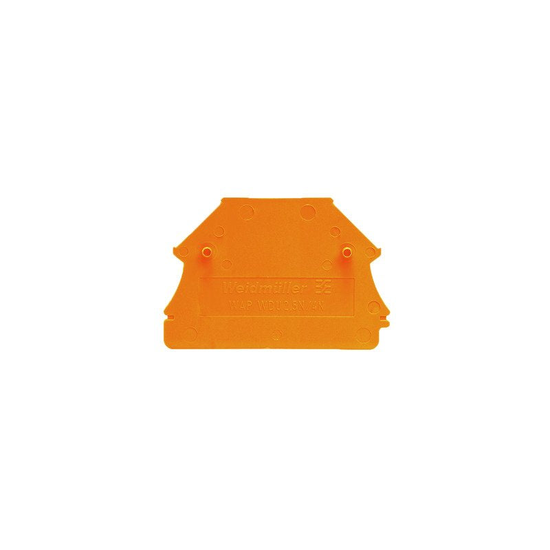 Weidmüller - Abschluss- und Zwischenplatte für Reihenklemme Abschlussplatte WAP WDU2.5N/4N OR 44mmx1.5mm,or − 50 Stück