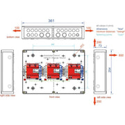 enwitec electronic - Photovoltaik-DC-Stringbox Generatoranschlusskasten GAKS100032RXBCPC11DE Dehn ÜSS − 1 Stück