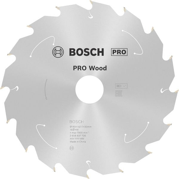 Bosch - Kreissägeblatt PRO Wood cordless 2608837706 Kreissägeblatt 190 x