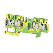 Weidmüller - Schutzleiter-Reihenklemme Klemme S4C 2.5 PE DL SNAP IN, 2.5 mm² − 50 Stück
