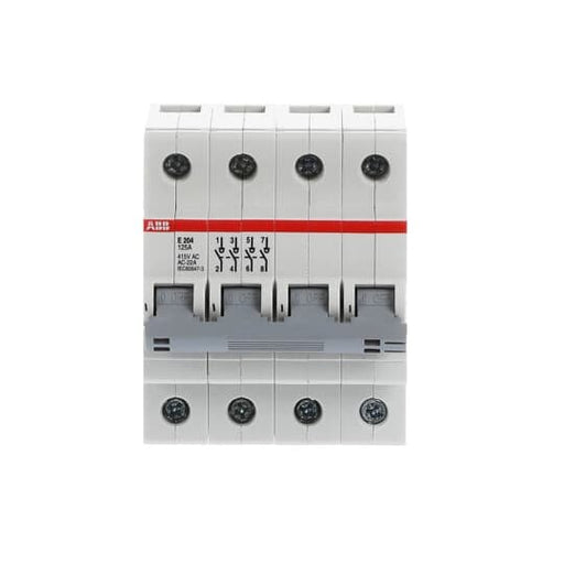 ABB Stotz S&J - Schalter für Reiheneinbau Trennschalter E204/125G Schaltgriff grau