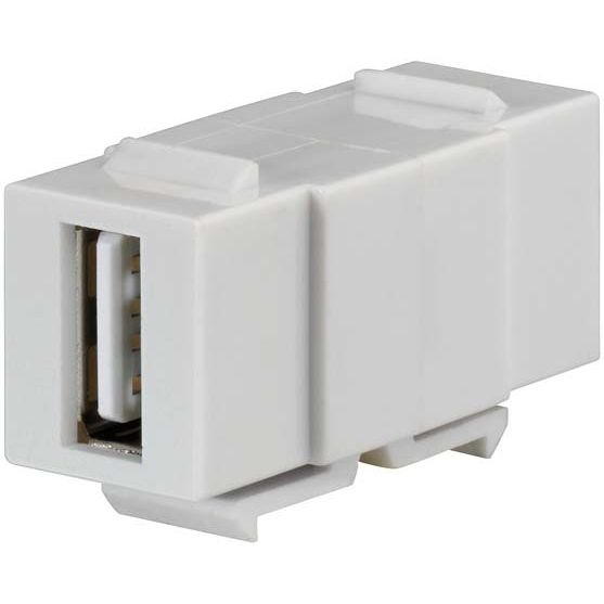 Rutenbeck - Einsatz/Abdeckung für Kommunikationstechnik Kommunikationsadapter KMK-USB rw Keystone − 1 Stück