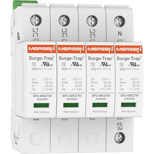 Mersen - Überspannungsableiter für Energietechnik/Stromversorgung Überspg.-Ableiter Typ 2 STPT2-40K275V-4P 40kA Uc275V 4+0 TNS − 1 Stück