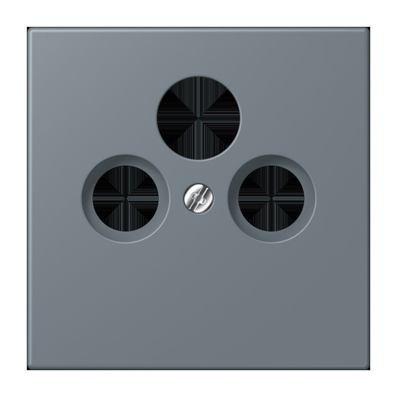 Jung - Einsatz/Abdeckung für Kommunikationstechnik Abdeckung für Sat/BK-Dose LC 990 SAT 251 gris 59 (4320H)