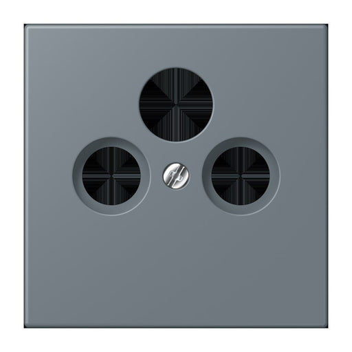Jung - Einsatz/Abdeckung für Kommunikationstechnik Abdeckung für Sat/BK-Dose LC 990 SAT 251 gris 59 (4320H)