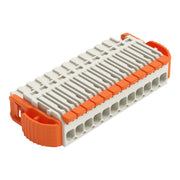 WAGO - Kabelsteckverbinder für Leiterplattensteckverbinder 1-Leiter-Federleiste,Hebel 2734-1112/038-000 PushinCAGECLAMP,lgr − 25 Stück