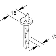 Niedax - Einschlaganker Deckennagel NDN 6/35 − 100 Stück