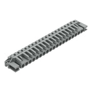 WAGO - Leiterplattensteckverbinder THT-Federleiste abgewink. 232-249/047-000 Rastermaß 5mm,grau − 10 Stück