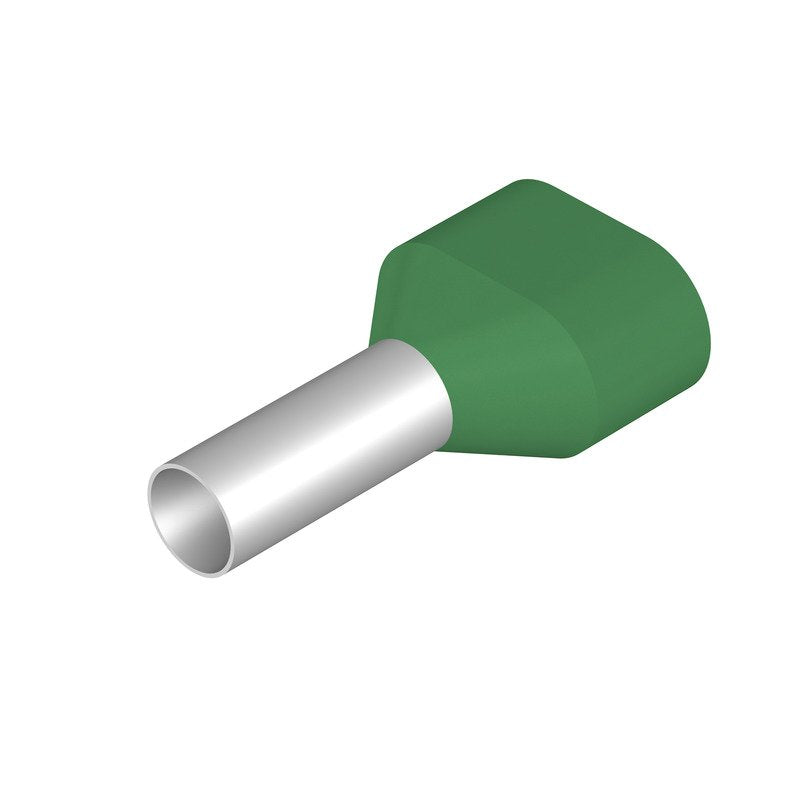 Weidmüller - Aderendhülse Zwilling H6,0/23T ZH GN − 100 Stück