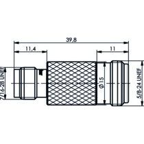 Telegärtner - Koax-Kupplung Adapter TNC-N (F-F) 100023866