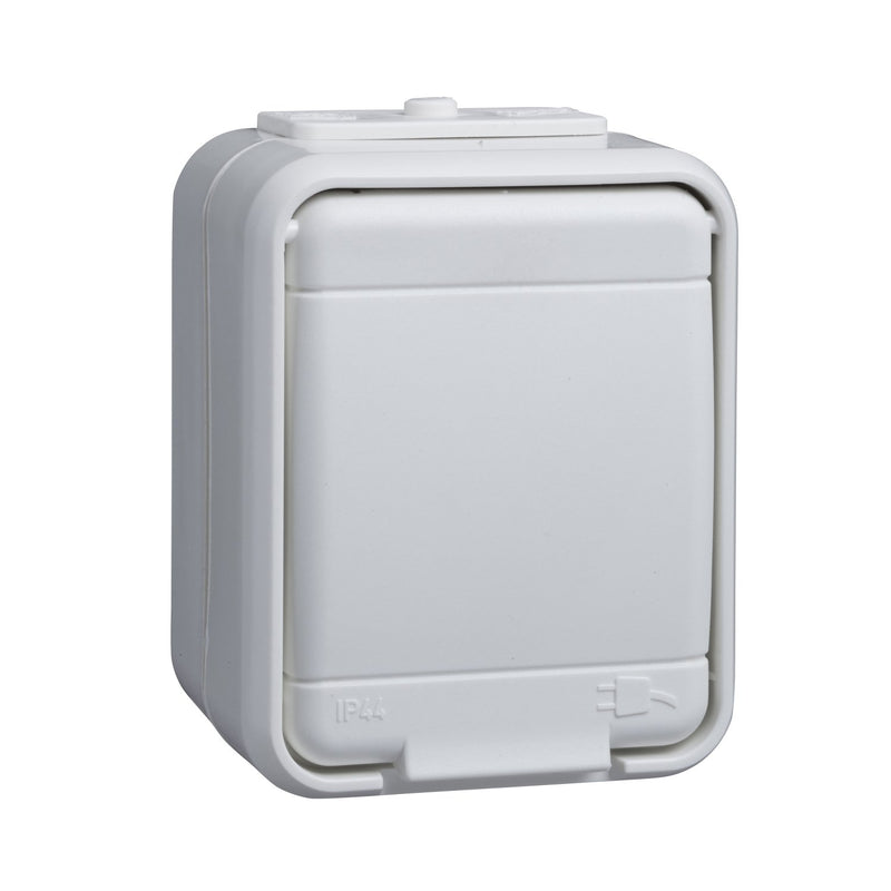 Elso - Steckdose 1-fach AP 445004 reinweiß