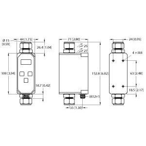Turck - Durchflussüberwachungsgerät Inline-Sensor FTCI-15D1 #6870043 Auswertelektronik