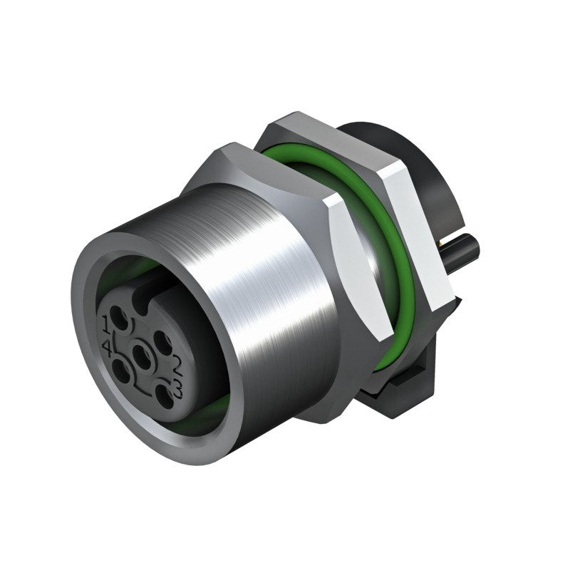 Weidmüller - Rundsteckverbinder, Einbau (PCB) Stecker SAIE-M12B-5-H5.5TL M12 − 10 Stück