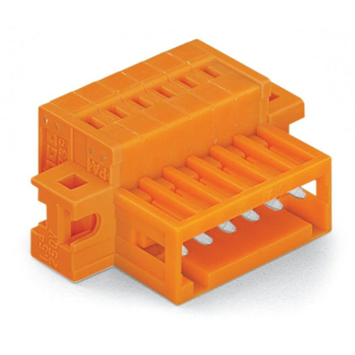 WAGO - Kabelsteckverbinder für Leiterplattensteckverbinder 1-Leiter-Stiftleiste 734-334/019-000 CAGECLAMP,1,5mm²,or − 50 Stück