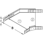 PohlCon (Puk) - Bogen für Kabelrinne Rinnenbogen RB 45 60-10F