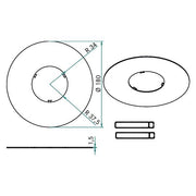 Brumberg Leuchten - Mechanisches Zubehör/Ersatzteile für Leuchten Reduzierring 81006070 Außen-Durchm. 180mm