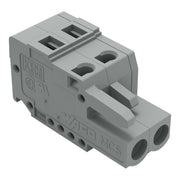 WAGO - Kabelsteckverbinder für Leiterplattensteckverbinder 1-Leiter-Federleiste 231-115/026-000/054- CAGECLAMP,2,5 mm²,gr − 25 Stück