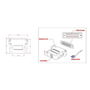 EFB-Elektronik - Modulare Kupplung Modular-Adapter geschirmt ETM23067 DB09 Buchse/RJ45
