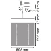 Ledvance - Decken-/Wandleuchte LED-Panel M600 PANELINDV60033W/3KEM 3000K 3h