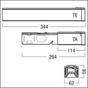 Zumtobel - Elektrisches Zubehör/Ersatzteile für Leuchten Einspeisung si TECTON TE SR