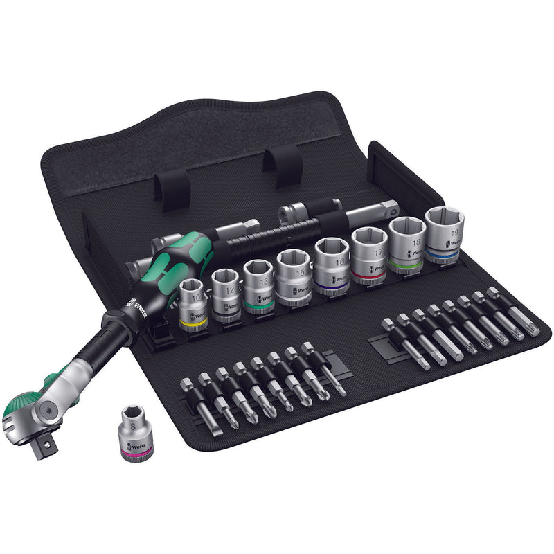 Wera - Steckschlüsselset Speed-Knarrensatz 004046 3/8"-Antrieb 29-tlg