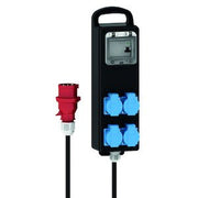 Bals Elektrotech - CEE-Steckdosen-Kombination (IEC 60309) Vollgummi-Verteiler 53213 mit FI