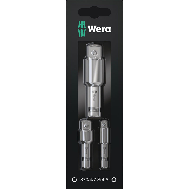 Wera - Werkzeugset Verbindungsschlüssel-Set 870/4/7 Set A SB SiS Vierkant