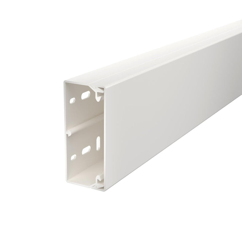 OBO Bettermann - Leitungsführungskanal Wand+Deckenkanal m.Obert. WDK40090RW 40x90mm,PVC − 2 Meter
