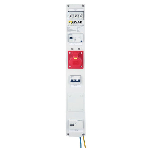 GSAB Elektrotechnik - CEE-Steckdosen-Kombination (IEC 60309) Systemleiste 99.00.023-Zdig CEE32 begl.DS-Zähler