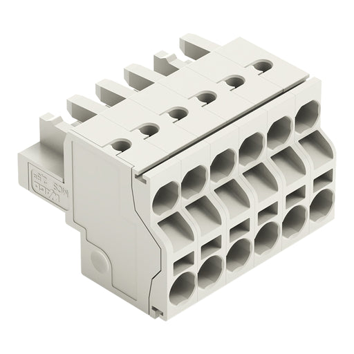 WAGO - Kabelsteckverbinder für Leiterplattensteckverbinder 2-Leiter-Federleiste 721-2106/026-000 CAGECLAMP,2,5mm²,lgr − 50 Stück
