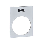 Schneider Electric - Bezeichnungsschild für Befehlsgeräte Symbolschild ZB2BY4982 sw (Hupe)