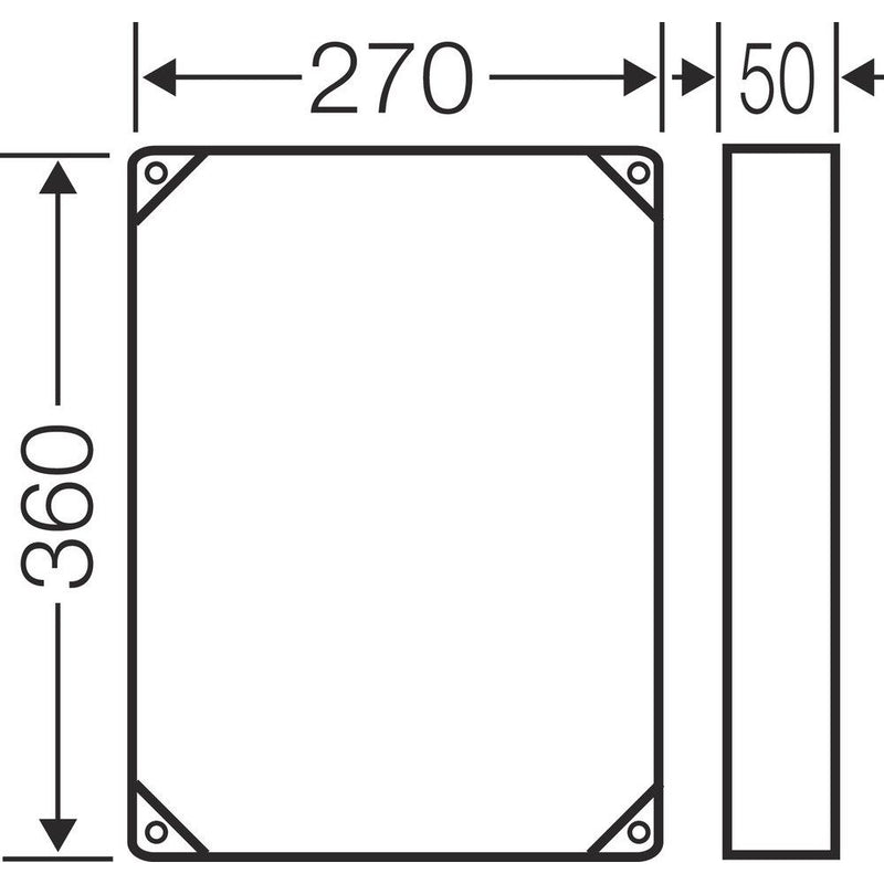 Hensel - Komponente für den Ausbau (Schaltschrank) Zwischenrahmen FP ZR 20 für Gehäuse Größe 2