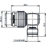 Telegärtner - Koax-Steckverbinder TNC-Winkelverbindungsstück 100023830 50Ohm − 5 Stück