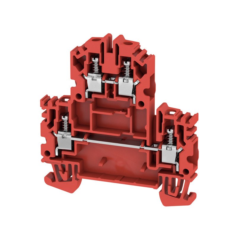 Weidmüller - Durchgangs-Reihenklemme Klemme WDK 4N RT Schraubanschl.,4mm² − 50 Stück