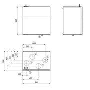 Maico - Wohnungslüftungsgerät mit Wärmerückgewinnung Einfamilienhaus Raumluft-System WS 320 BET Bypass+Enthalp.250m2