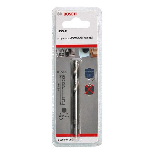 Bosch - Zentrierbohrer/Anbohrer Zentrierbohrer Plus HSS-G, 2608594254 7,15 x 85 mm