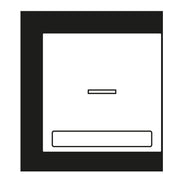 Jung - Abdeckung/Bedienelement für Installationsschalterprogramme Wippe 1-fach LS 990 NAKO5 SWM graphitschwarz matt