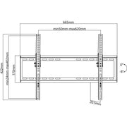 Goobay - Halterung für Audio-/Videosysteme TV-Wandhalterung 49741 TILT L (37-70)