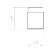 Kaiser - Zubehör/Ersatzteile für Dose/Gehäuse für Montage in der Wand/Decke Rohrkupplung 40mm 1261-40