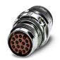 Phoenix Contact - Rundsteckverbinder, feldkonfektionierbar (Industriesteckverbinder) Gerätesteckverbinder ST-17P1N8A6100S Vorderwand