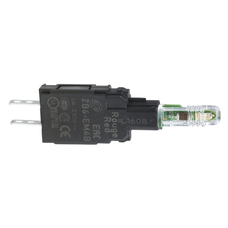Schneider Electric - Lampenfassungsblock für Befehls- und Meldegeräte LED-Modul ZB6EM4B 230V rt − 5 Stück