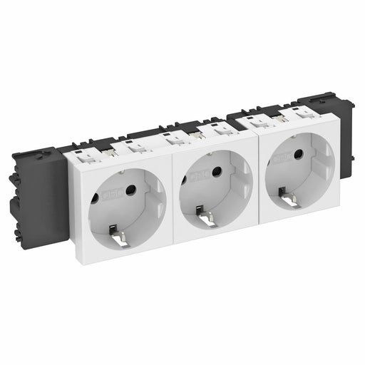 OBO Bettermann - Steckdose 0 Grad, 3-fach STD-D0C RW3 250V,10/16A,Schutzk