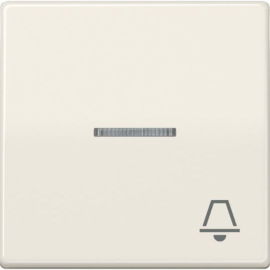 Jung - Abdeckung/Bedienelement für Installationsschalterprogramme Wippe Symbol KLINGEL ws ABAS 591 KO5K für beleuchtb.Taster
